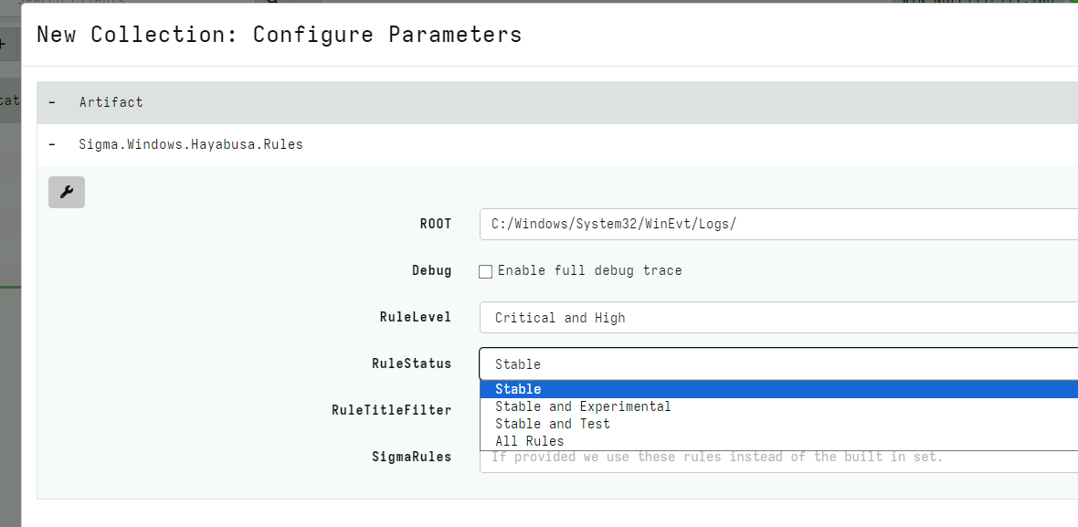 Collecting sigma rules from the endpoint