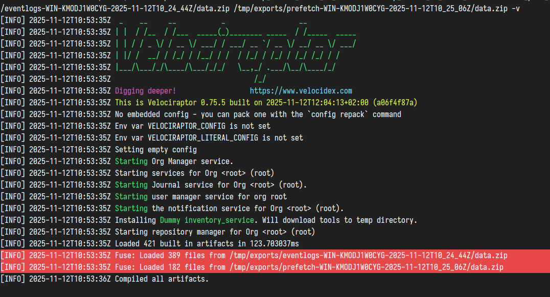 Merge mount of 2 collection zips