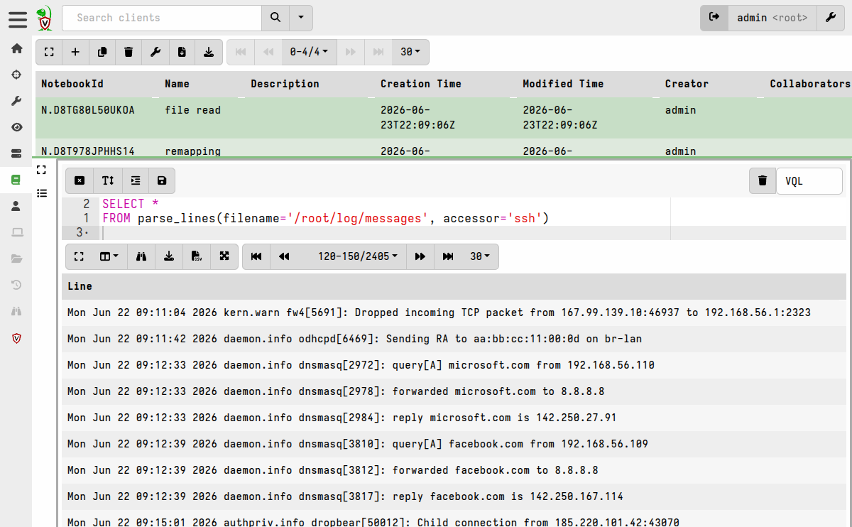Reading a file over SSH