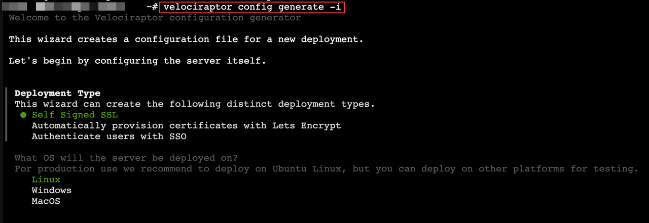 Generating configuration
